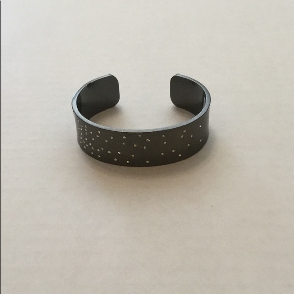 Lucky Brand Silvertone & Crystal Cuff Bracelet - Picture 4 of 6